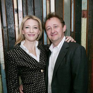 SYDNEY, AUSTRALIA - SEPTEMBER 25:  Cate Blanchett and husband Andrew Upton launch the new Sydney Theatre Company season in their roles as Sydney Theatre Company Artistic Directors at the Sydney Theatre on September 25, 2009 in Sydney, Australia.  (Photo by Gaye Gerard/Getty Images)
