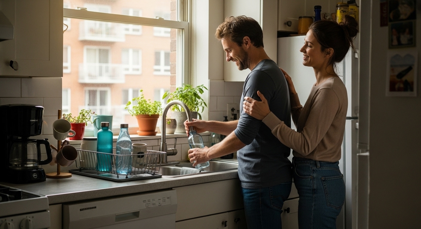 Consommation eau foyer 2 personnes : moyenne et astuces
