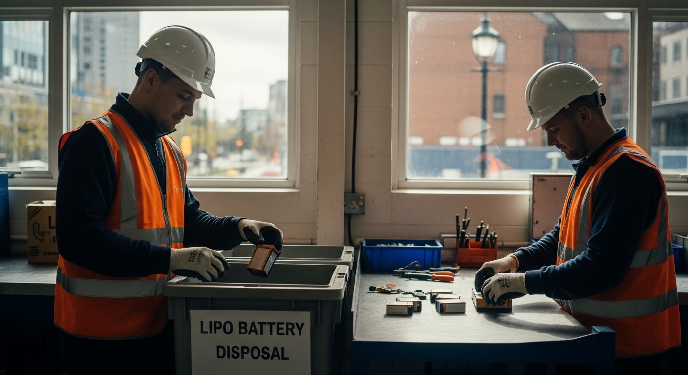Recyclage batterie LiPo : procédure sécurisée